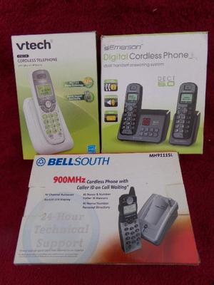 TRIO of cordless home phone systems.