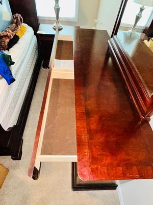 MARSEILLE COLLECTION 8 DRAWER DRESSER W/ LANDSCAPE MIRROR