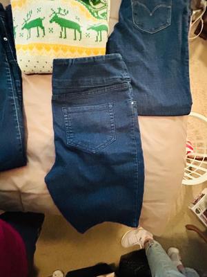 UNIQUE LADIES JOHN DEERE SWEATER, BLUE JEANS AND HOODIES