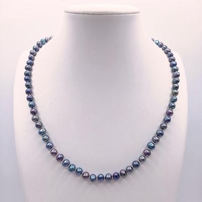 LOT 1: Tahitian Peacock Pearl Necklace with 14K Clasp