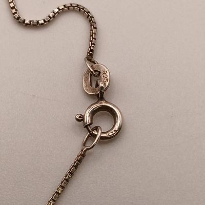 LOT 10: Diamond and Gemstone Sterling Silver Pendant on 925 Chain 6.2gtw