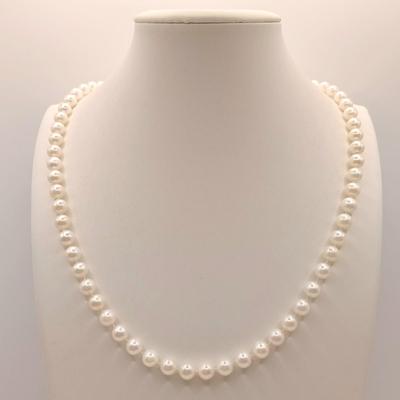 LOT 12: Pearl Necklace with 14K Clasp