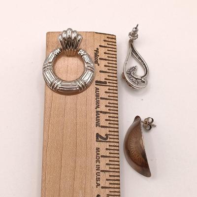 LOT 123: Sterling 925 Silver Earrings 8.7g