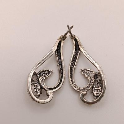 LOT 123: Sterling 925 Silver Earrings 8.7g