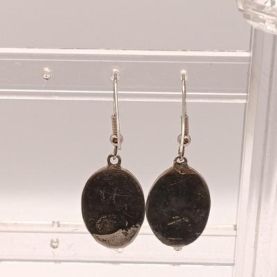 LOT 125: Sterling 925 Silver Native American Earrings 15.2gtw