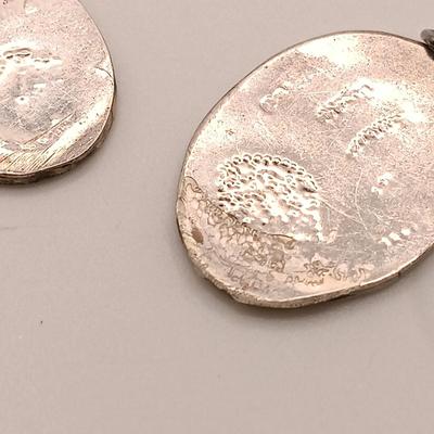 LOT 125: Sterling 925 Silver Native American Earrings 15.2gtw