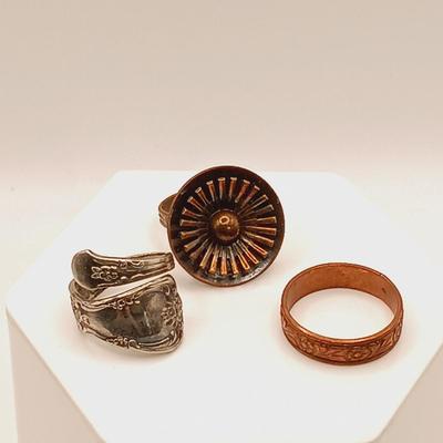 LOT 128: Set of (4) Sterling Silver Rings with (4) Others Sizes 5 & 6