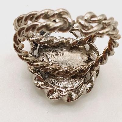 LOT 128: Set of (4) Sterling Silver Rings with (4) Others Sizes 5 & 6