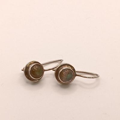LOT 129: Sterling 925 Silver and Gemstone Earrings 11.1gtw