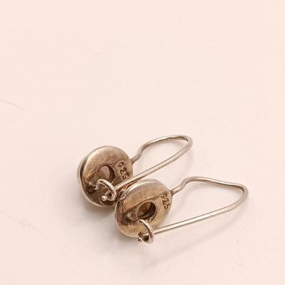 LOT 129: Sterling 925 Silver and Gemstone Earrings 11.1gtw
