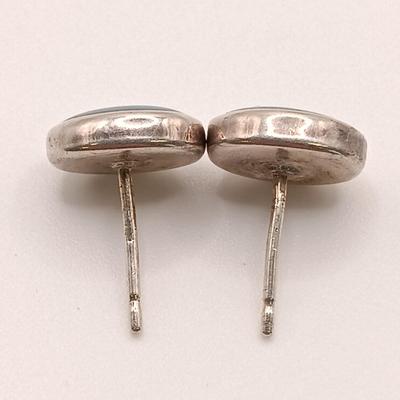 LOT 129: Sterling 925 Silver and Gemstone Earrings 11.1gtw