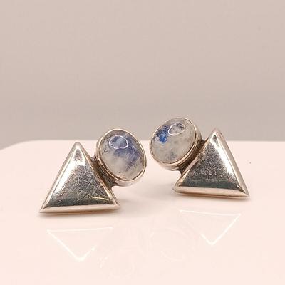 LOT 129: Sterling 925 Silver and Gemstone Earrings 11.1gtw