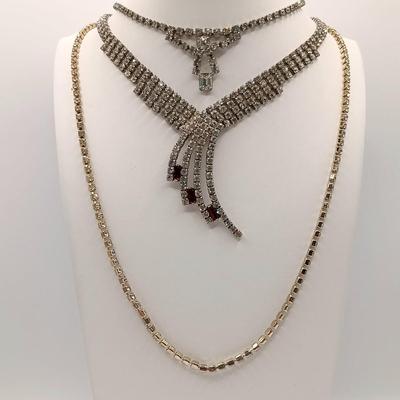 LOT 130: Vintage Rhinestone Jewelry Collection