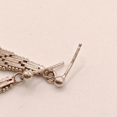 LOT 133: Sterling 925 Silver Earrings 17.5g