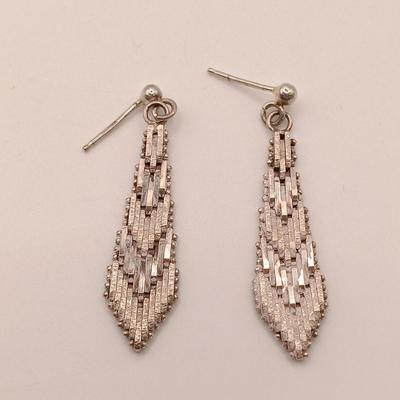 LOT 133: Sterling 925 Silver Earrings 17.5g
