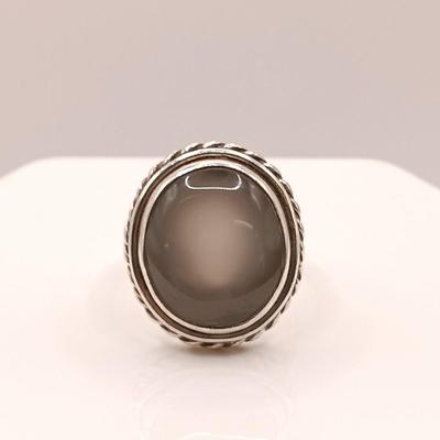 LOT 138: Set of (4) 925 Sterling Silver and Gemstone Rings 24.3gtw