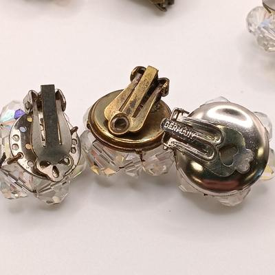 LOT 140: Set of (3) Crystal Necklaces and Earring Sets