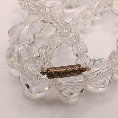 LOT 140: Set of (3) Crystal Necklaces and Earring Sets