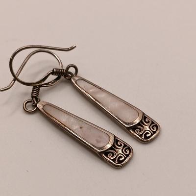 LOT 144: Sterling 925 Silver Italy Bracelet 10.6g with Sterling Silver Earrings 7.5g