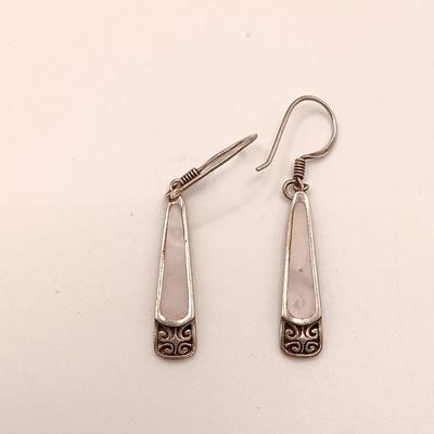LOT 144: Sterling 925 Silver Italy Bracelet 10.6g with Sterling Silver Earrings 7.5g
