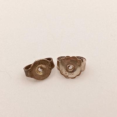 LOT 145: Sterling 925 Silver & Coral Native American Earrings 11.9gtw