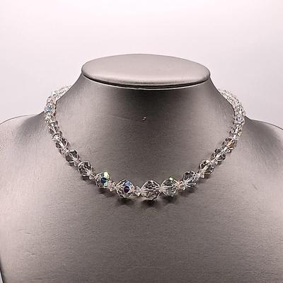 LOT 163: Set of (3) Vintage Aurora Borealis Bead Necklaces