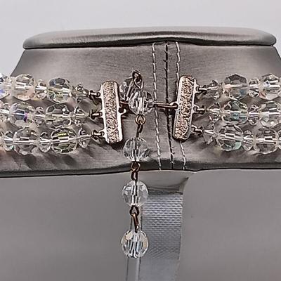 LOT 163: Set of (3) Vintage Aurora Borealis Bead Necklaces