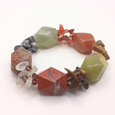 LOT 176: Vintage Jan Michaels Snake Tassle Necklace, Heavy Stone Bracelet, Painted Wood Earrings & More