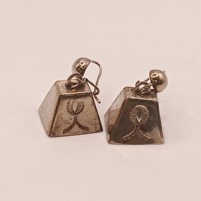 Lengths. Stirling 925 Silver Bell Pendant Necklace & Bell Earrings 24gtw