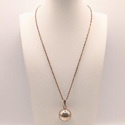 Lengths. Stirling 925 Silver Bell Pendant Necklace & Bell Earrings 24gtw