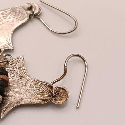 LOT 187: Vintage 80s Glen Yank Earrings with Silver-Tone Jewelry Collection