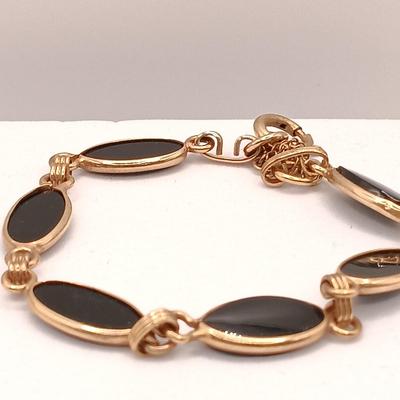 LOT 188: WRE 1/20 12K Gold Filled Bracelets with Kirks Folly Hair Clip & Gold-Tone Necklace