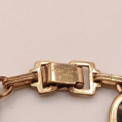 LOT 188: WRE 1/20 12K Gold Filled Bracelets with Kirks Folly Hair Clip & Gold-Tone Necklace