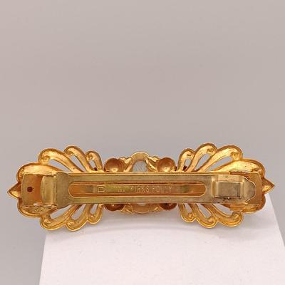 LOT 188: WRE 1/20 12K Gold Filled Bracelets with Kirks Folly Hair Clip & Gold-Tone Necklace