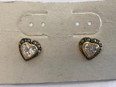Heart Crystal Earrings