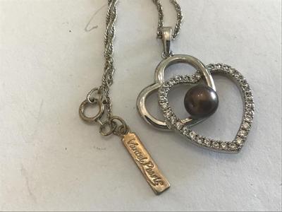 925 Silver Vantel Vintage Pearl Necklace