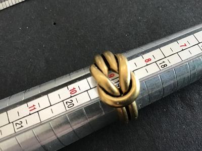 Brass Tone Knot Ring PD