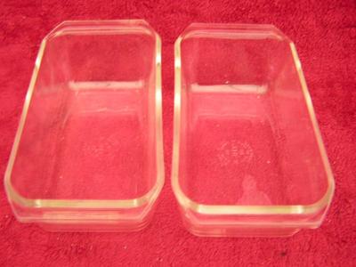 PAIR of PYREX bread baking dishes (pans) in very good condition.