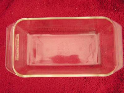 PAIR of PYREX bread baking dishes (pans) in very good condition.