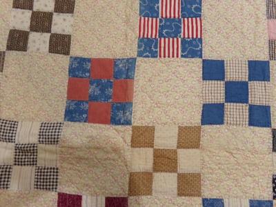 Hand crafted bed quilt old school workmanship & fine hand stitching.