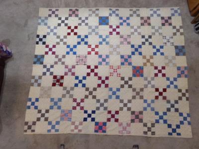 Hand crafted bed quilt old school workmanship & fine hand stitching.