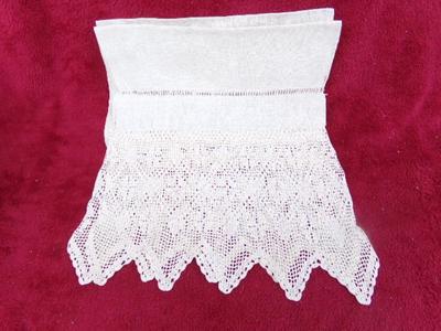 A collection of hand crafted items. Crocheted and embroidered items.