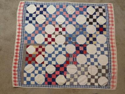 BABY QUILT a very desirable example of old school craft work.