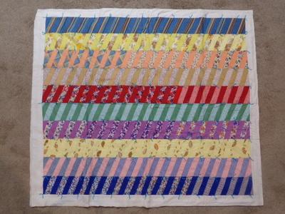 BABY QUILT 98% finished. Appears to need border finished on 1 end.