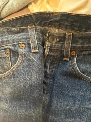 A PAIR OF VINTAGE 501 JEANS (30x31) LIKE NEW JEANS, LADIES SHIRTS AND SOCKS
