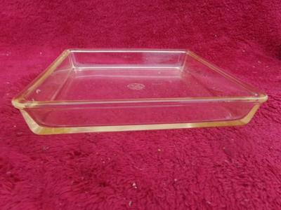 A couple of PYREX baking dishes, both about 9" square.