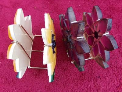 A couple of paper napkin holders. How 50s.