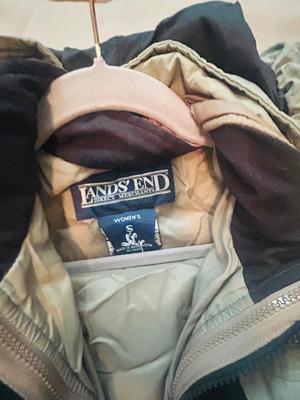 LADIES LARGE EDDIE BOWER COAT AND LANDS END SIZE SMALL