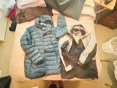 LADIES LARGE EDDIE BOWER COAT AND LANDS END SIZE SMALL