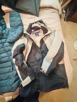 LADIES LARGE EDDIE BOWER COAT AND LANDS END SIZE SMALL